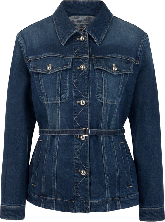 Marc Cain Marccain Jack Jackets Donkerblauw Bc 31.04 D08