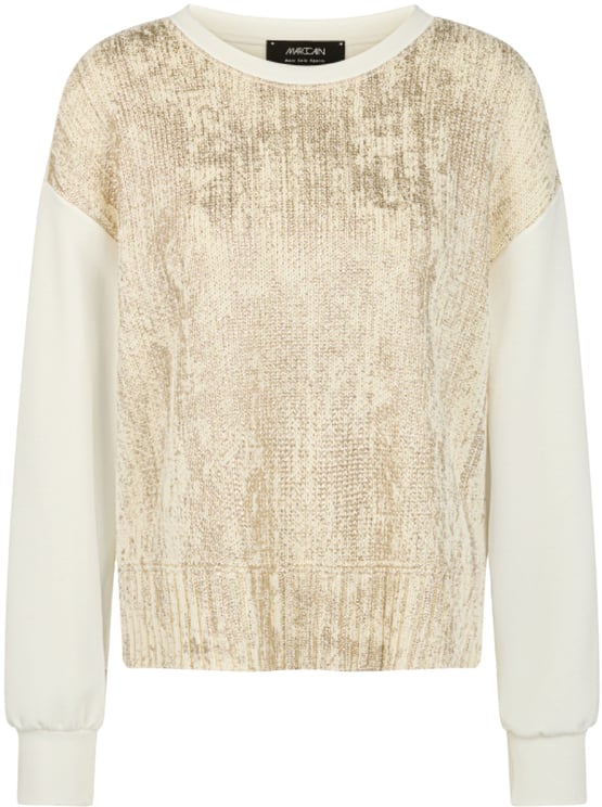 Marc Cain Marccain Trui Truien Goud Bs 41.20 M02