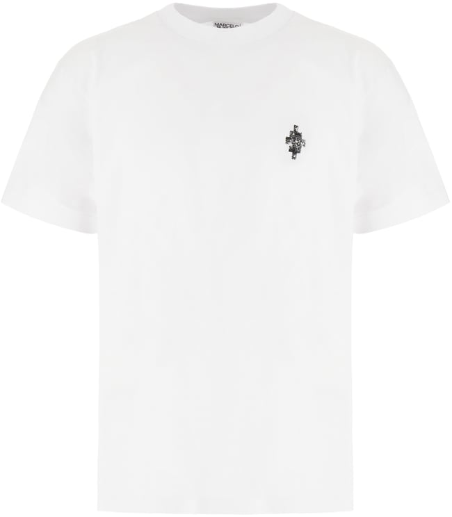 Marcelo Burlon Marcelo Burlon White cotton stretch t-shirt