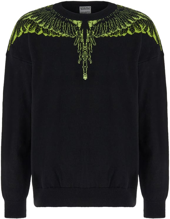 Marcelo Burlon Marcelo Burlon Black cotton blend sweater