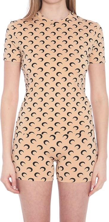 Marine Serre Moon jersey short-sleeve top