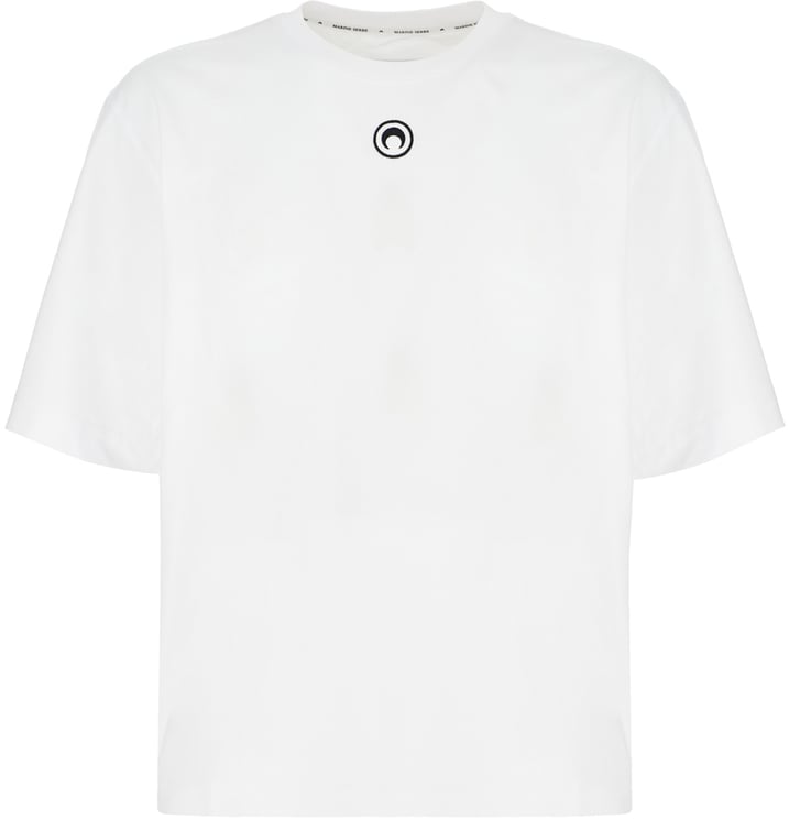 Marine Serre Marine Serre White cotton t-shirt