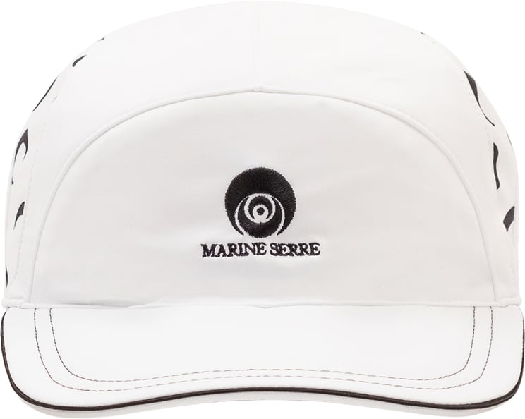 Marine Serre Cappello Baseball Sport con Logo Ricamato