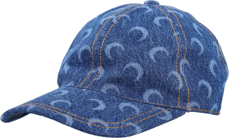 Marine Serre Hats Clear Blue