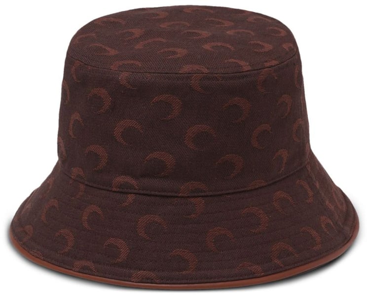 Marine Serre Hats Brown