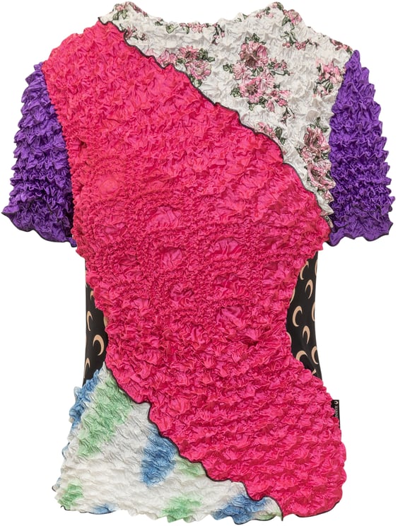 Marine Serre Top con Arricciatura Pop.Corn