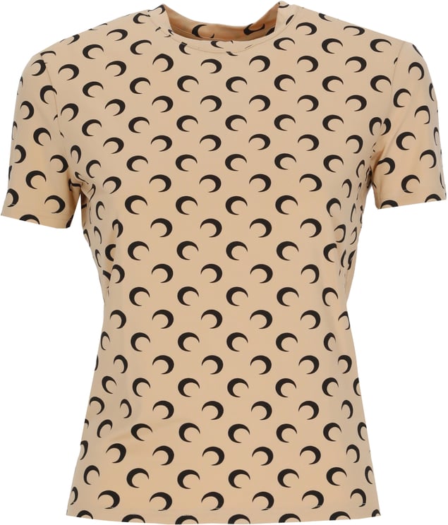 Marine Serre T-Shirts And Polos Beige