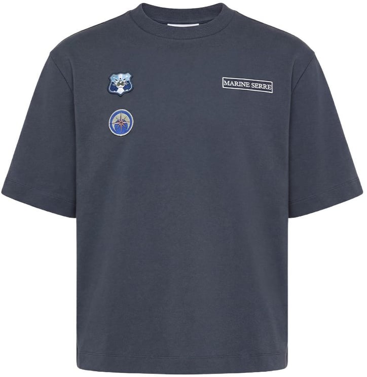 Marine Serre T-Shirts And Polos Grey