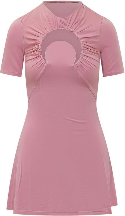 Marine Serre Moon Hole Mini Dress