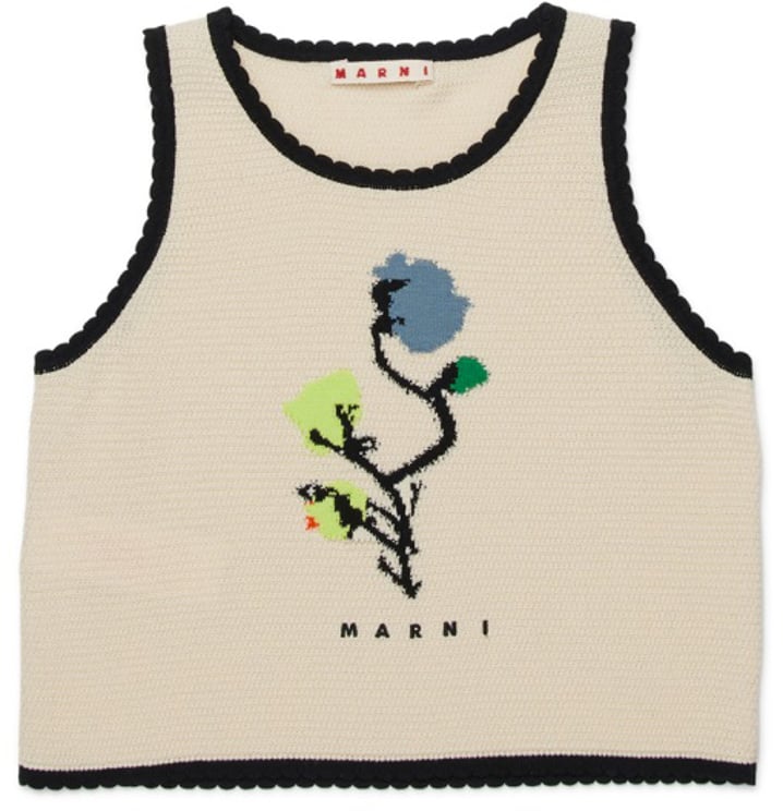 Marni TOP WITH "FLOWER" LOGO