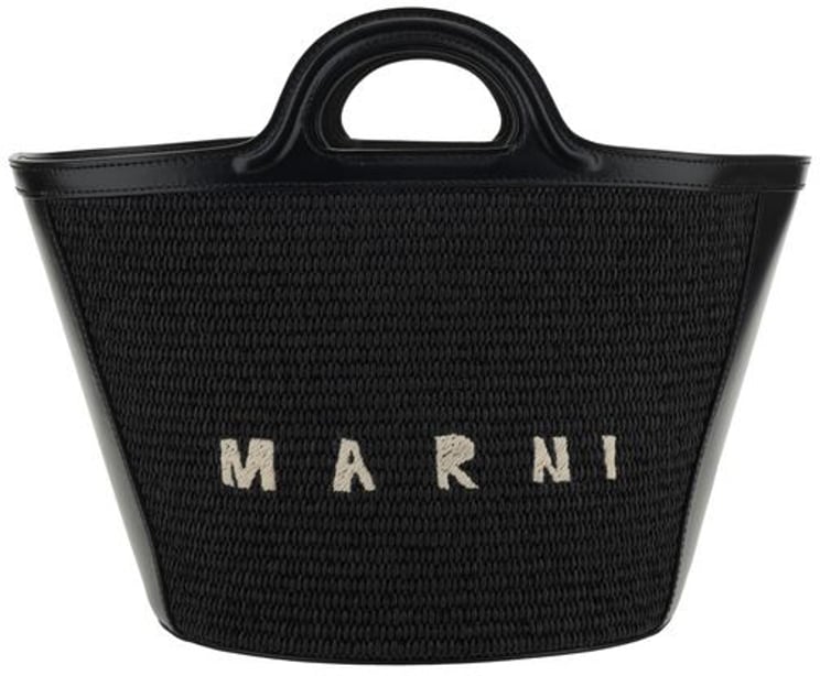 Marni Marni Black Cotton Shoulder Bag