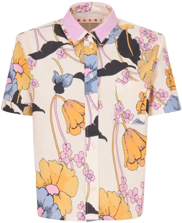 Marni Shirt Yellow Multi Color