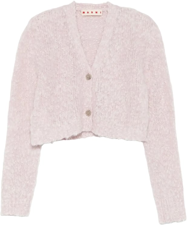 Marni Cropped Cardigan Pink