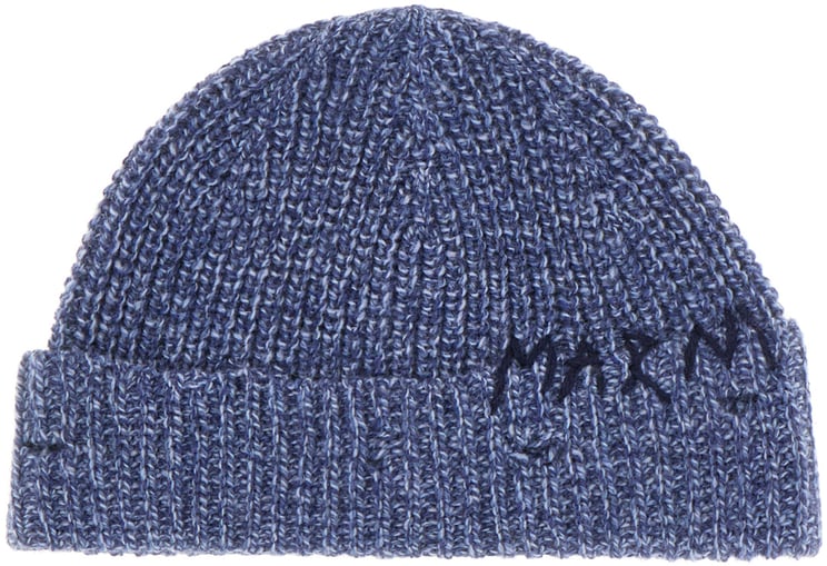 Marni Marni Melange blue wool beanie hat