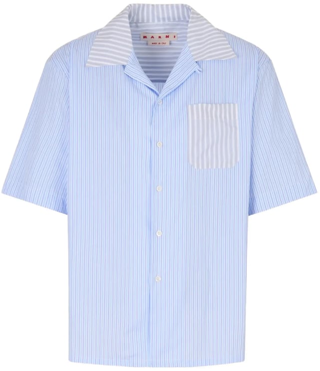 Marni S/s Shirt Striped Blue