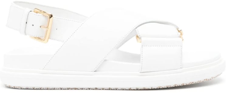 Marni Fussbett Criscross Sandal White