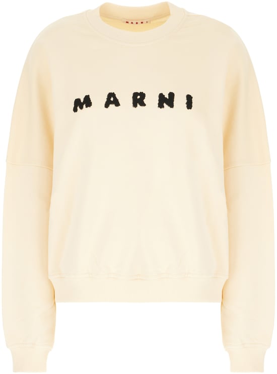Marni Marni Cream cotton oversize sweatshirt