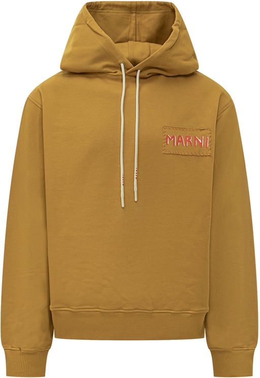 Marni Felpa con Cappuccio e Patch Logo Marni