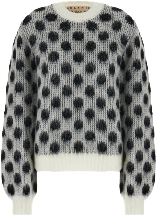 Marni Marni Embroidered acetate blend sweater