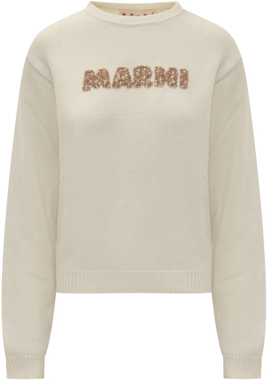 Marni Marni Maglia in Cotone Logo Ricamato