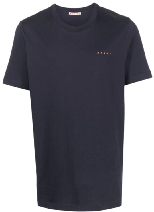 Marni Logo T-shirt Blublack