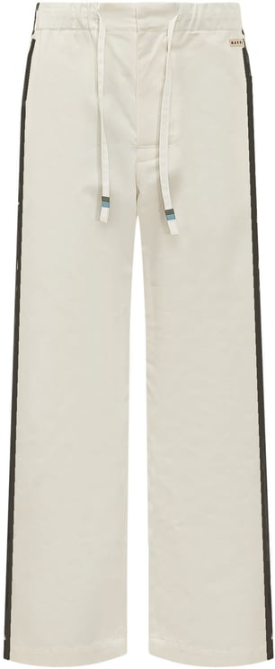 Marni Pantaloni Ampi con Bande Laterali