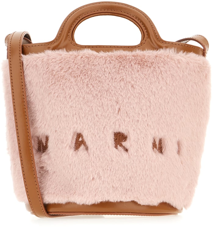 Marni Marni Pink eco fur handbag