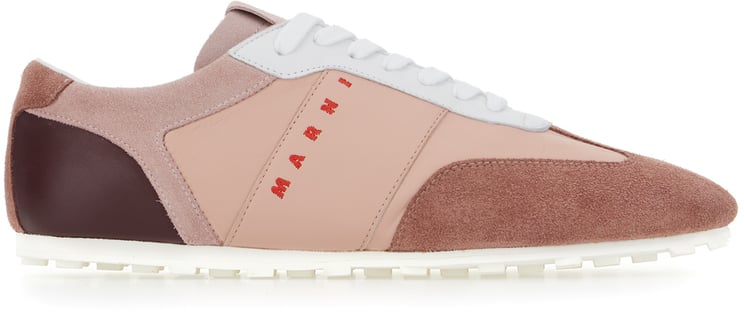 Marni Marni Multicolor suede and leather sneakers