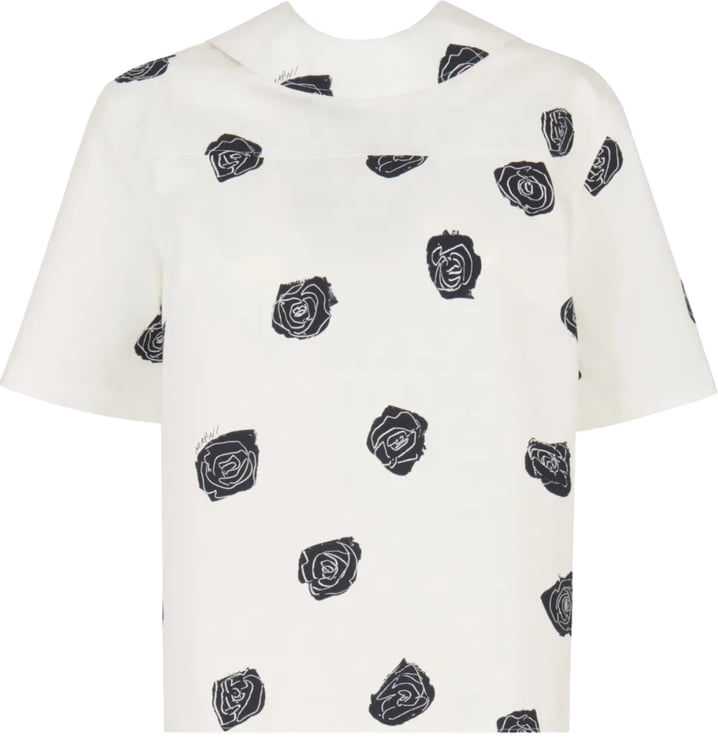 Marni Floral Top White