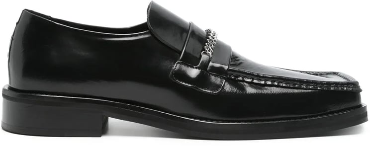 Martine Rose Square Toe Loafer Mens Black