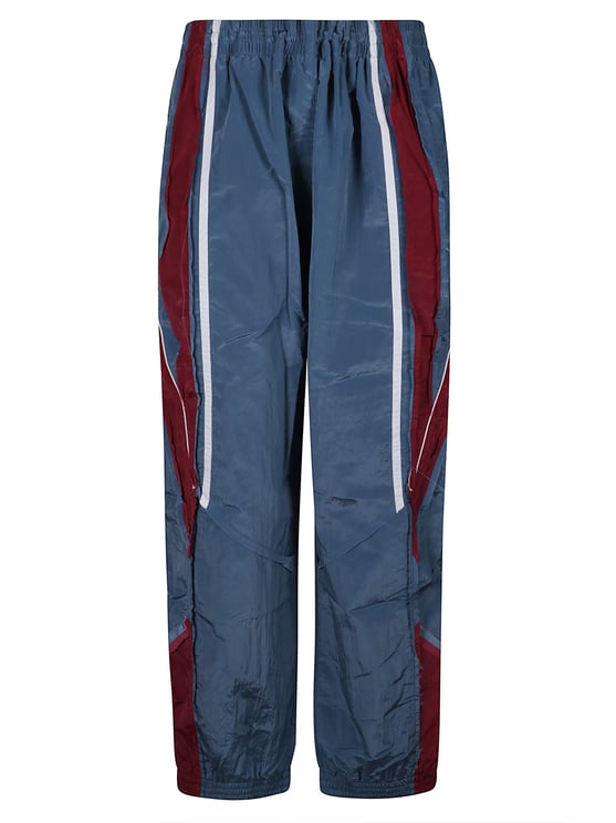 Martine Rose Layered Design Casual Pants With Bold Stripes