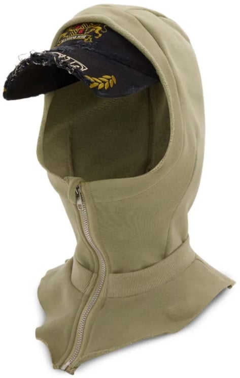 Martine Rose Martine Rose Cut Peak Hood Black Washed Sage