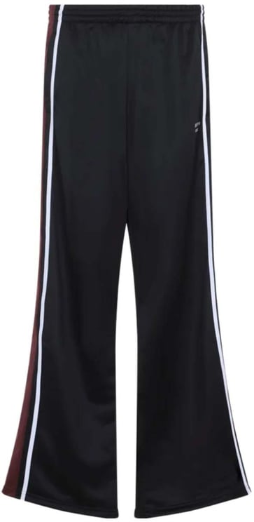 Martine Rose Wide Leg Trackpant Black Burgundy