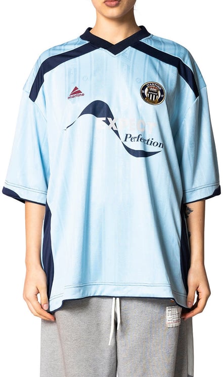 Martine Rose FOOTBALL TOP LIGHT BLUE