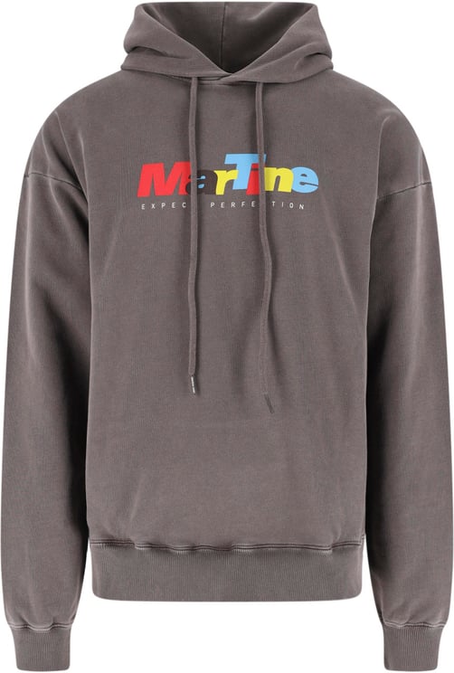 Martine Rose Brown Multicolor Logo Cotton Hoodie