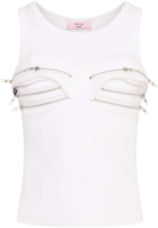 Martine Rose Womens Bumbag Vest White