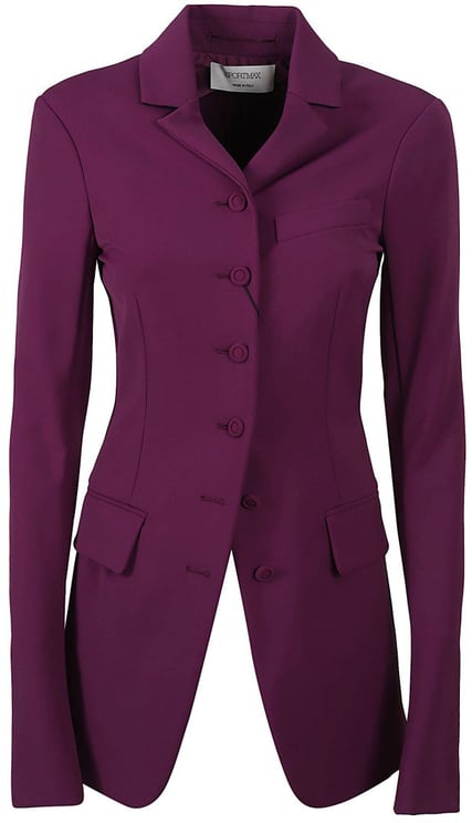 Max Mara Tailored Single-Breasted Jacket With Notched Lapels
