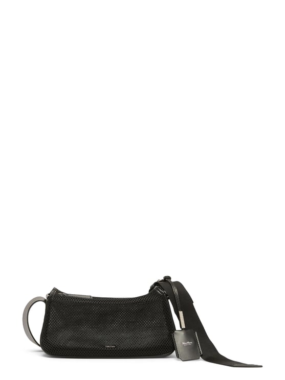Max Mara Textured Mesh Polyester Bag with Adjustable Strap