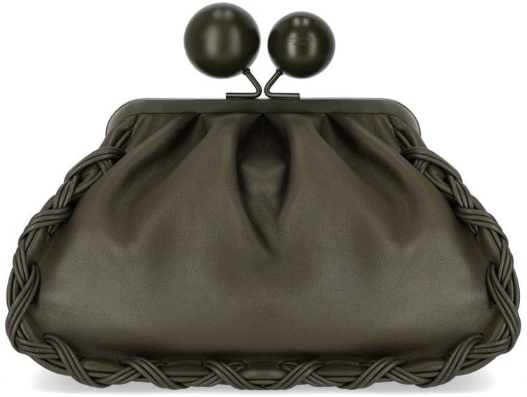 Max Mara MAX MARA WEEKEND PASTICCINO LECITO MEDIUM KHAKI CLUTCH