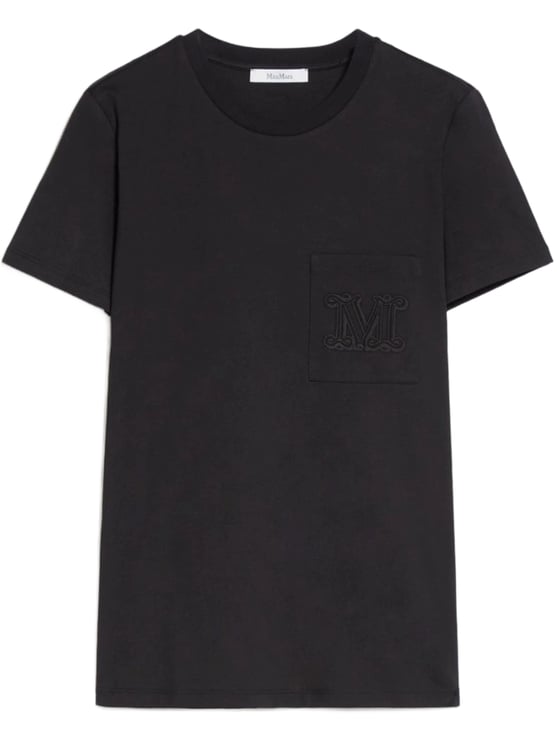 Max Mara Papaia Cotton Minimalist Chest Pocket T-Shirt