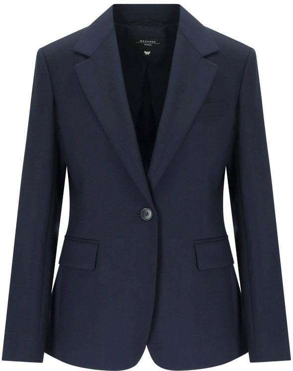 Max Mara MAX MAR WEEKEND LAMINE SINGLE-BREASTED BLAZER