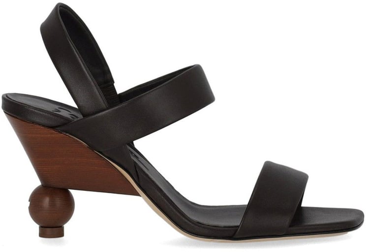 Max Mara MAX MARA WEEKEND AFFETTO EBONY HEELED SANDAL