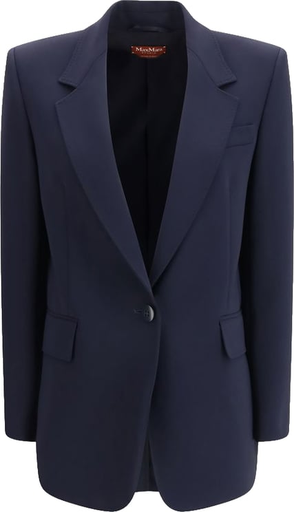 Max Mara Max Mara Blue Triacetate Blazer