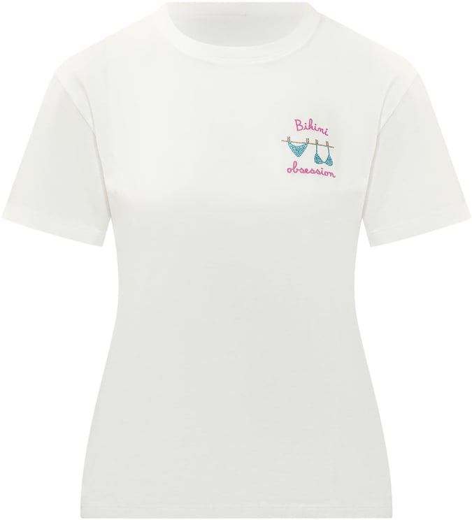 MC2 Saint Barth T-shirt con Ricamo Frontale