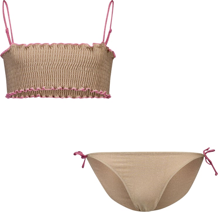 MC2 Saint Barth MC2 Saint Barth Kinder Meisjes Zwemkleding In Goud