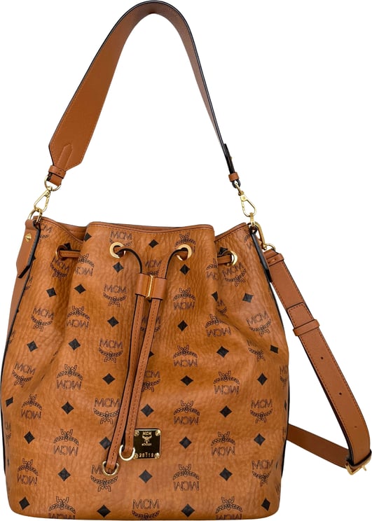 MCM MCM Essential drawstring bag in Visetos Cognac