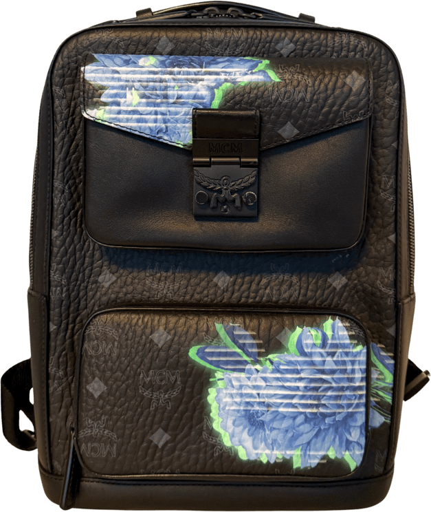 MCM MCM Tech Flower Rucksack Small Schwarz / sehr gut