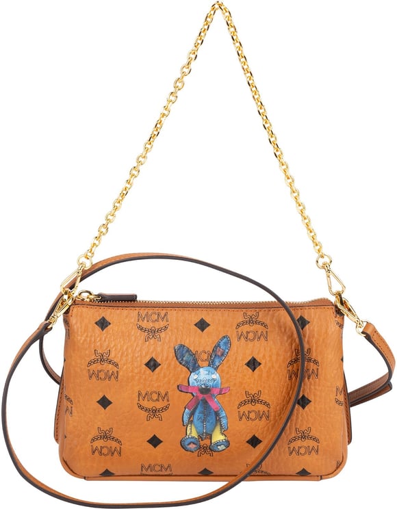 MCM MCM Monogram Visetos Rabbit Tracy Pochette Crossbody Bag