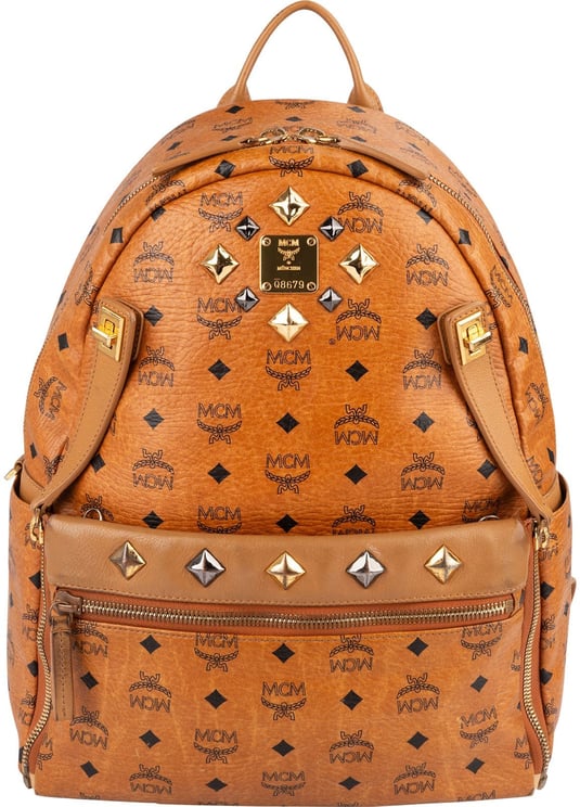 MCM MCM Monogram Visetos  Studded 2 in 1 Bag Backpack