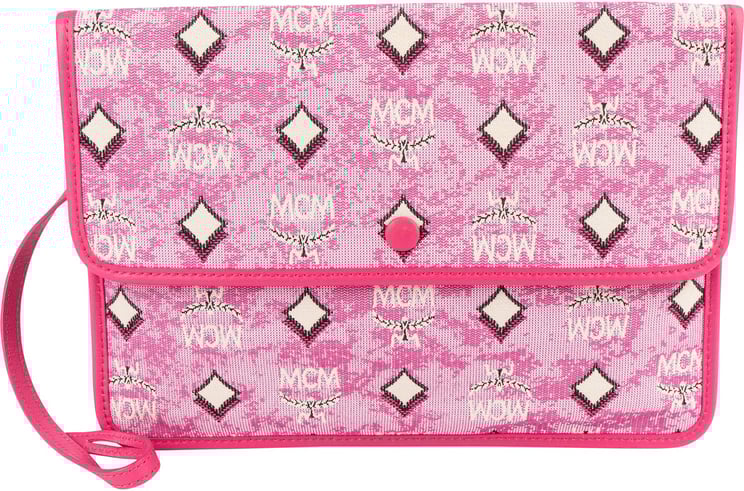 MCM MCM Visetos Monogram Aren Jacquard München Clutch Bag